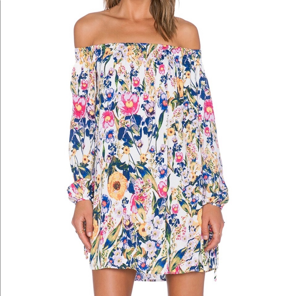 MinkPink Smells Like Summer Off Shoulder Dress